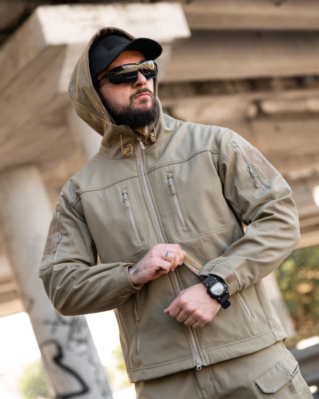 Міська тактична куртка MAXIMUS софтшел coyot ПП7989