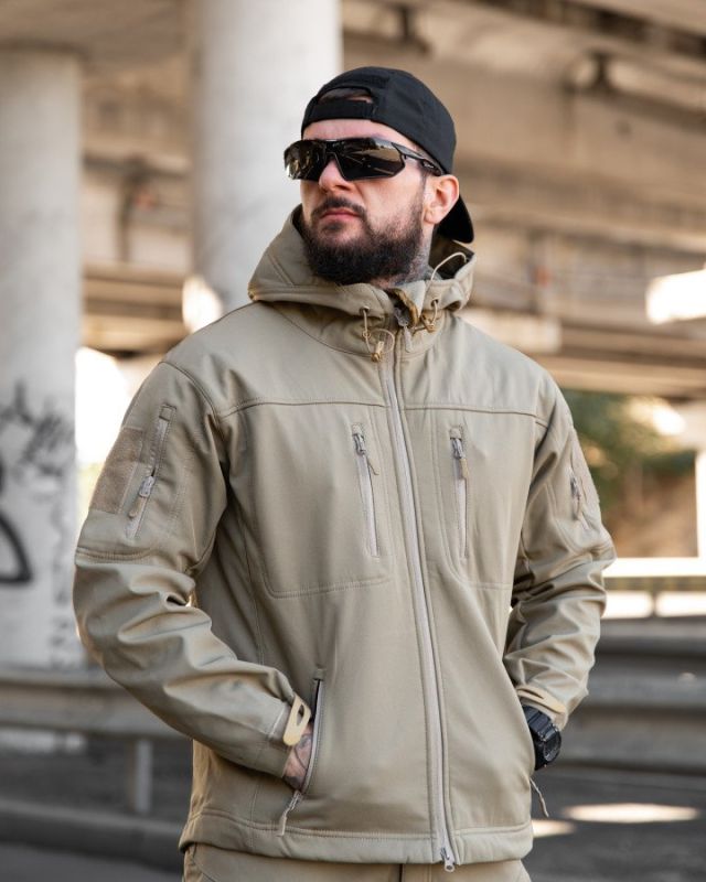 Міська тактична куртка MAXIMUS софтшел coyot ПП7989