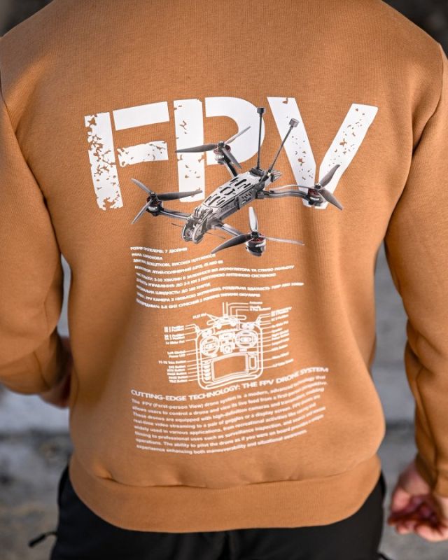 Мілітарі худі на флісі GENESIS FPV койот ПП8082