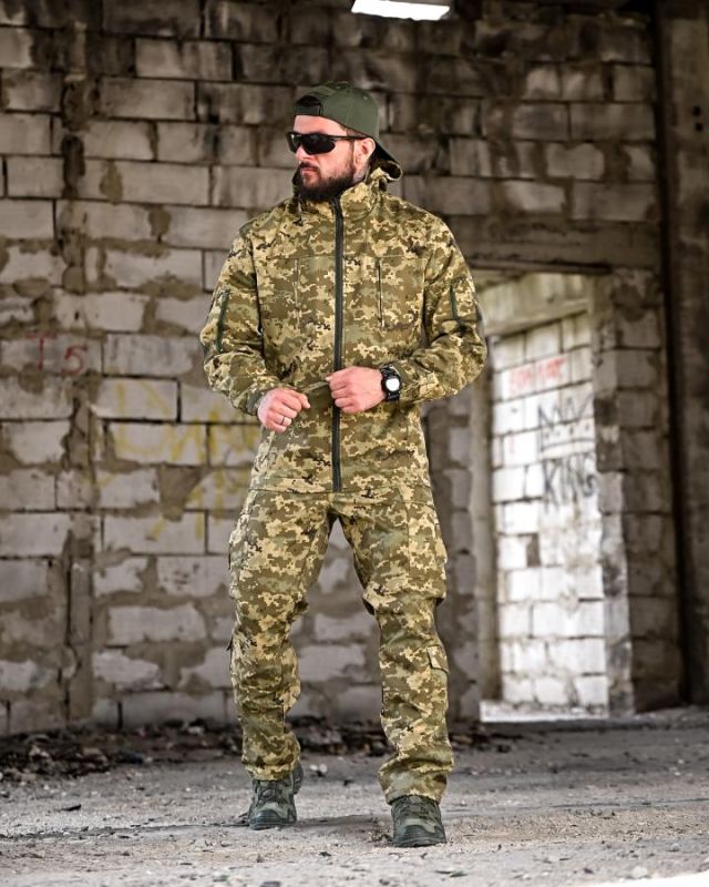 Тактичний костюм гірка retouch на флісі піксель ВТ7681