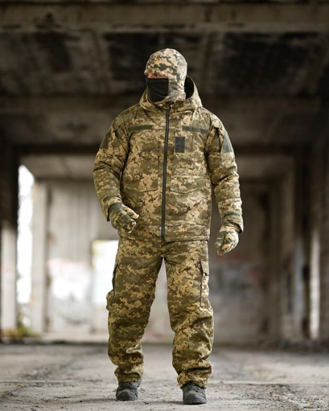 Зимовий тактичний костюм Omnihit піксель 5в1 ВТ6872