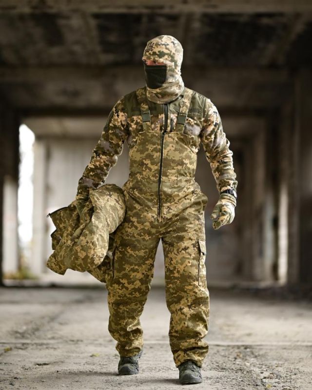 Зимовий тактичний костюм Omnihit піксель 5в1 ВТ6872