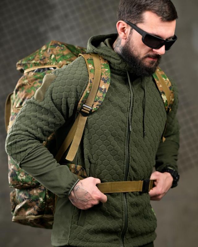 Рюкзак туристичний 70 л. піксель зелений ВТ6928