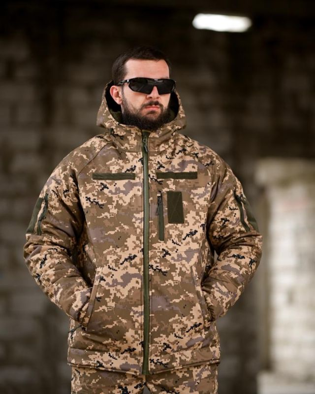 Зимовий тактичний костюм PATRIOT 5в1 піксель ВТ6944