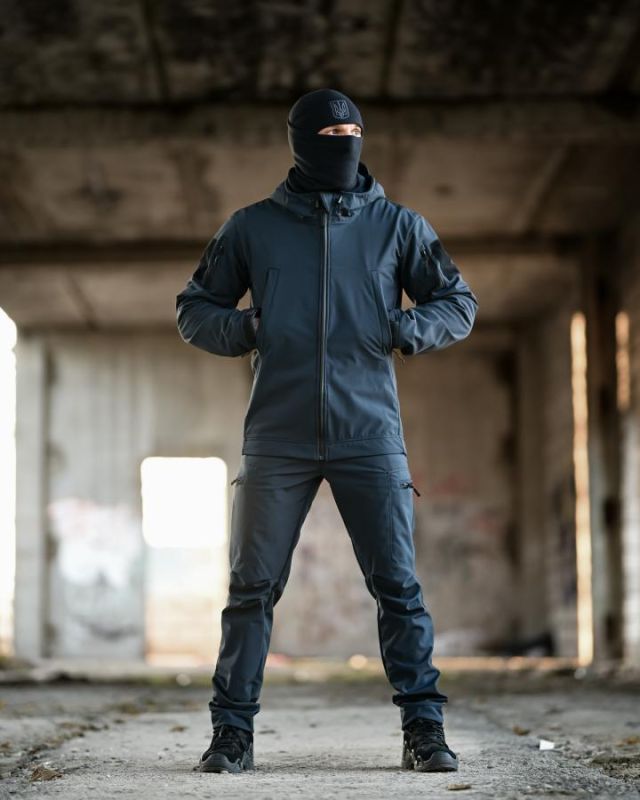 Тактичний костюм Softshell 5в1 LUNAR синій ДСНС ТР6409