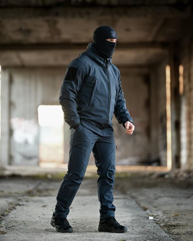 Тактичний костюм Softshell 5в1 LUNAR синій ДСНС ТР6409