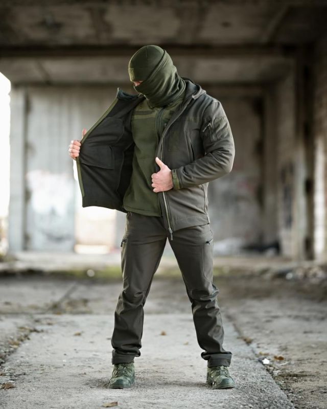 Тактичний костюм Softshell 5в1 LUNAR олива ТР6408