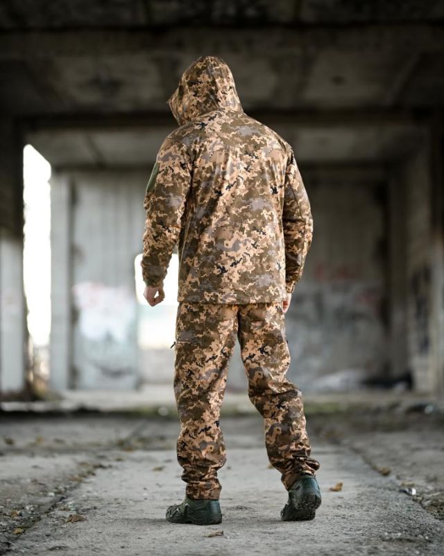 Тактичний костюм Softshell 5в1 LUNAR піксель ТР6410
