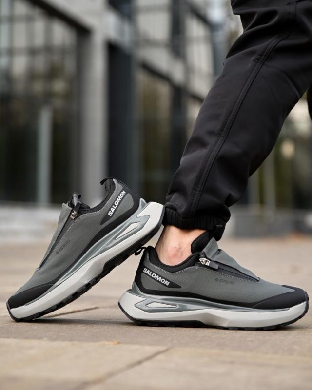 Зимові термо кросівки Salomon grey   4 ТР6429