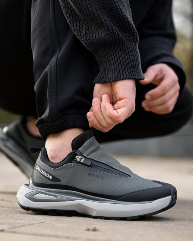 Зимові термо кросівки Salomon grey   4 ТР6429