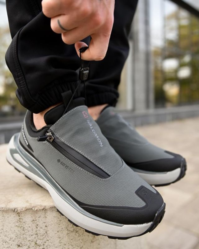 Зимові термо кросівки Salomon grey   4 ТР6429