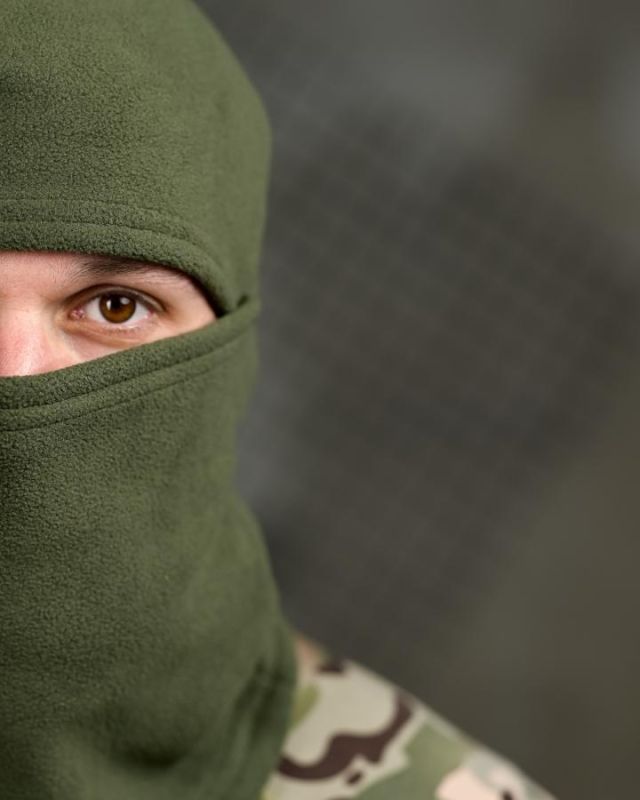Флісова балаклава оливкова ТР6540