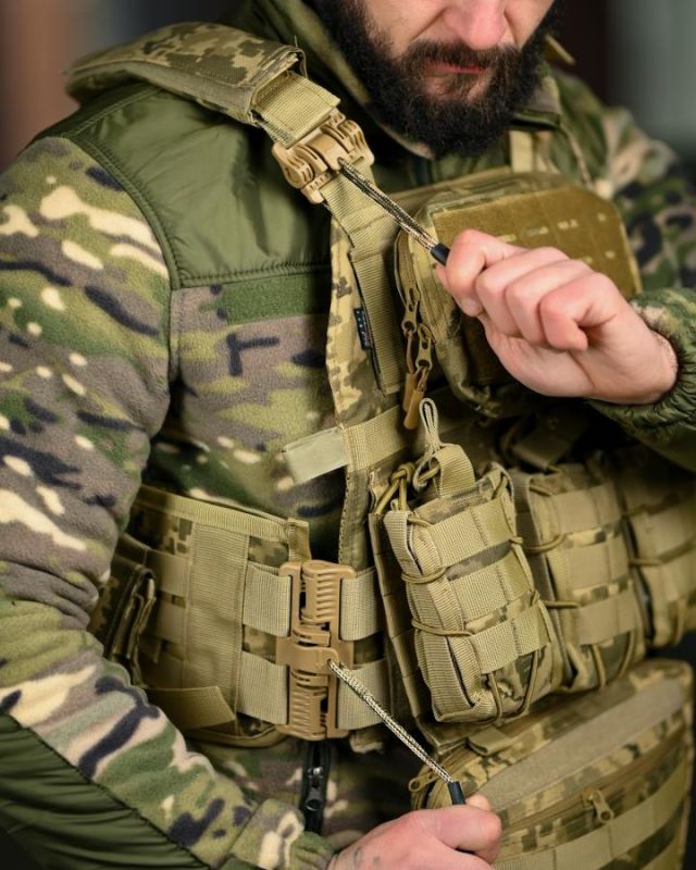 Плитоноска 4 точки скидання  7.62 pixel ВТ5333
