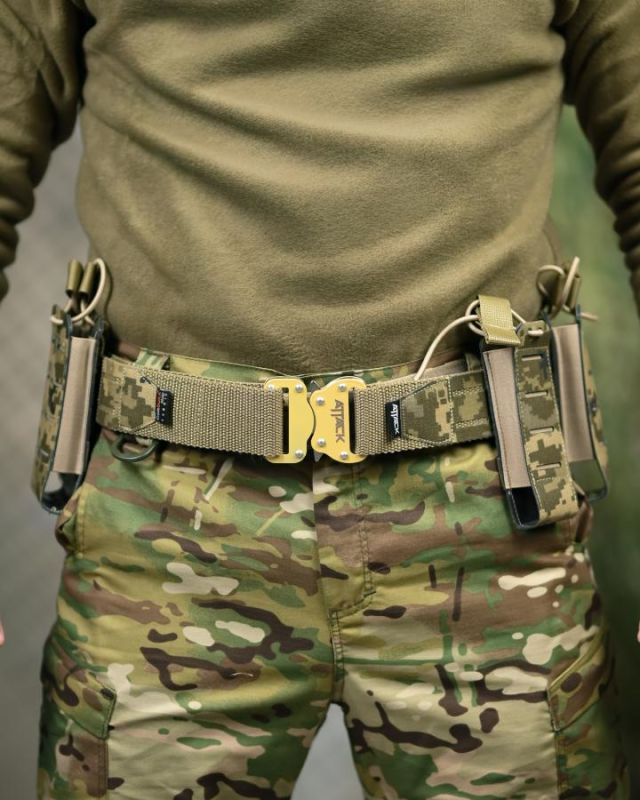 Функціональний тактичний пояс (battle belt) піксель