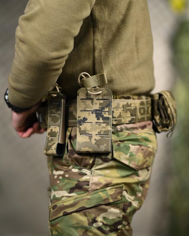 Функціональний тактичний пояс (battle belt) піксель
