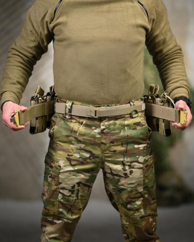 Функціональний тактичний пояс (battle belt) піксель