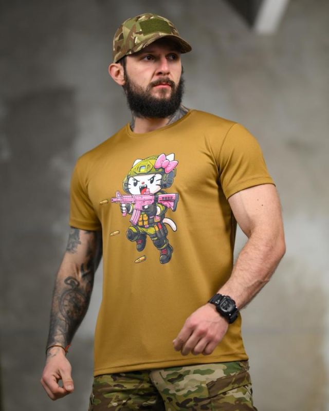 Тактична футболка SELION warrior coyot ТР6765