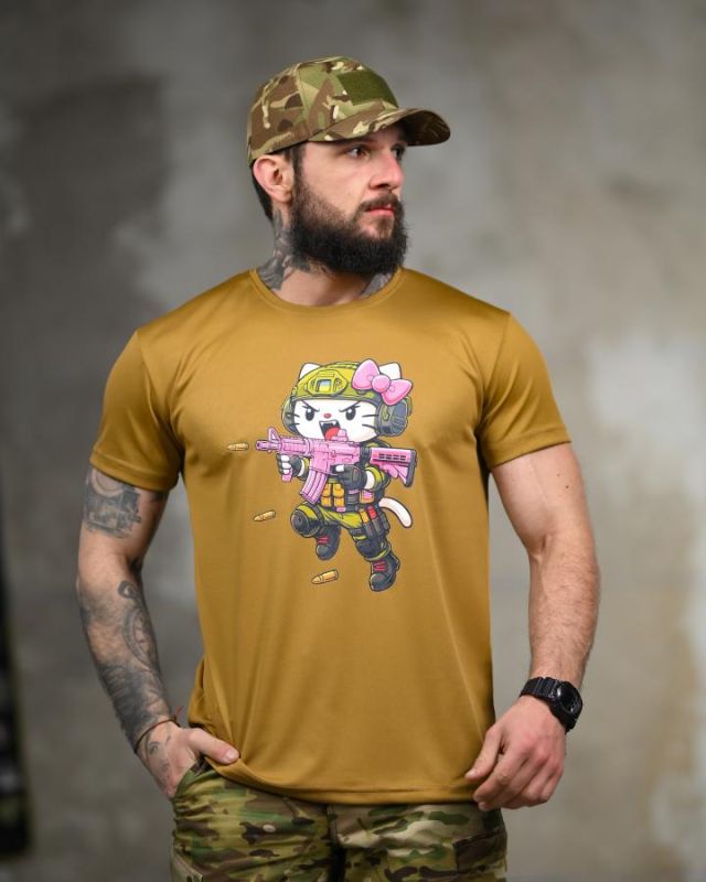 Тактична футболка SELION warrior coyot ТР6765