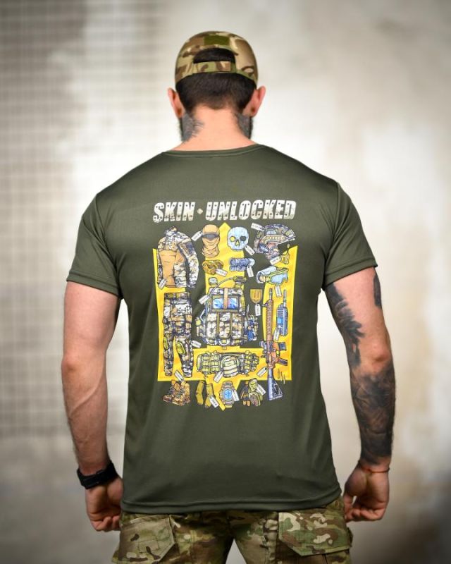 Tactical t-shirt SELION Unlocked olive TR6781