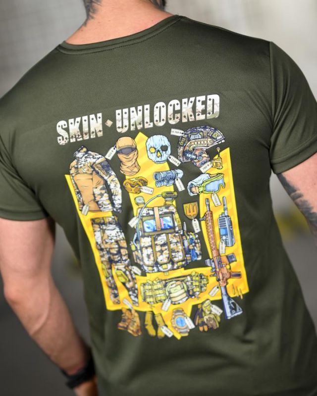 Tactical t-shirt SELION Unlocked olive TR6781