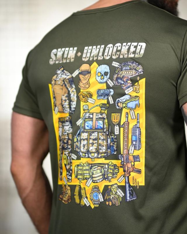 Tactical t-shirt SELION Unlocked olive TR6781