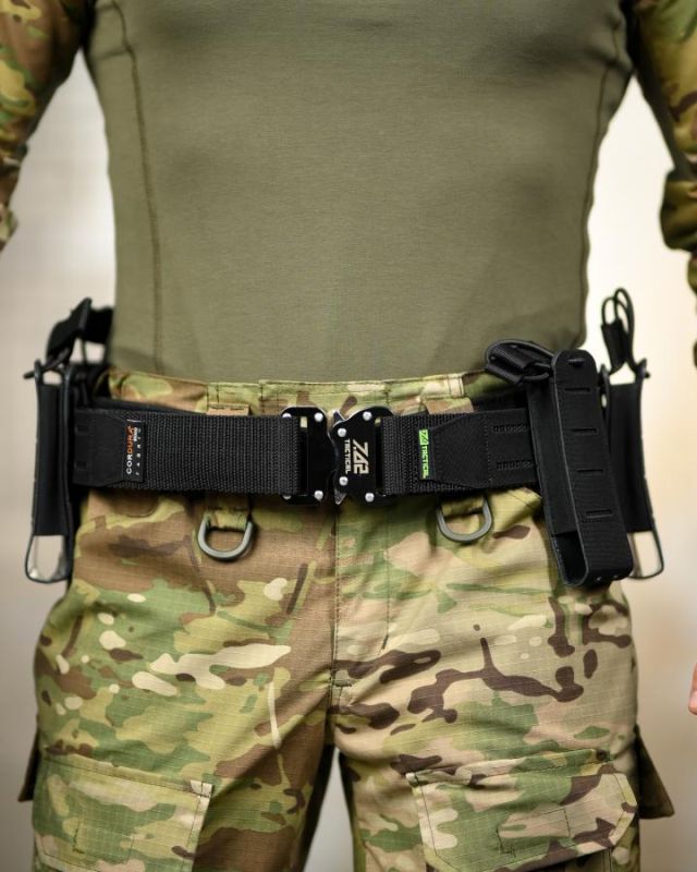Функціональний тактичний пояс (battle belt) чорний ТР6771