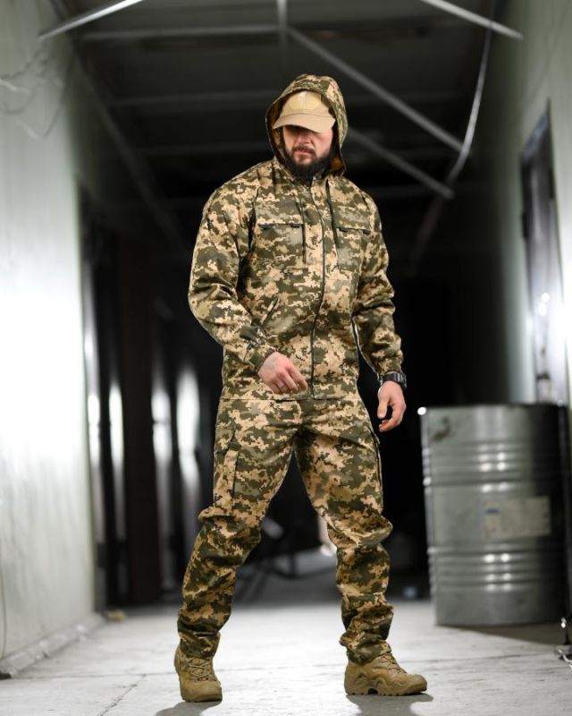 Тактичний костюм defender піксель