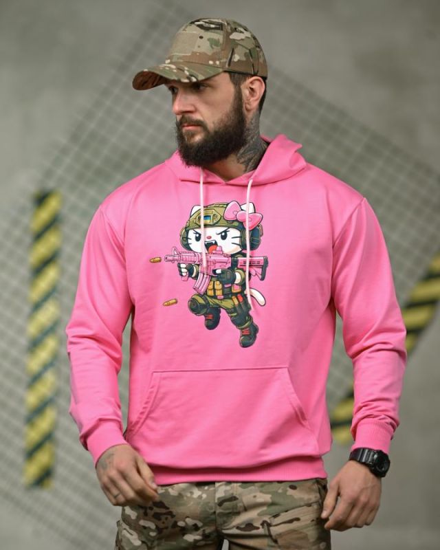 Мілітарі худі FAXIS Kitty pink ТР6968