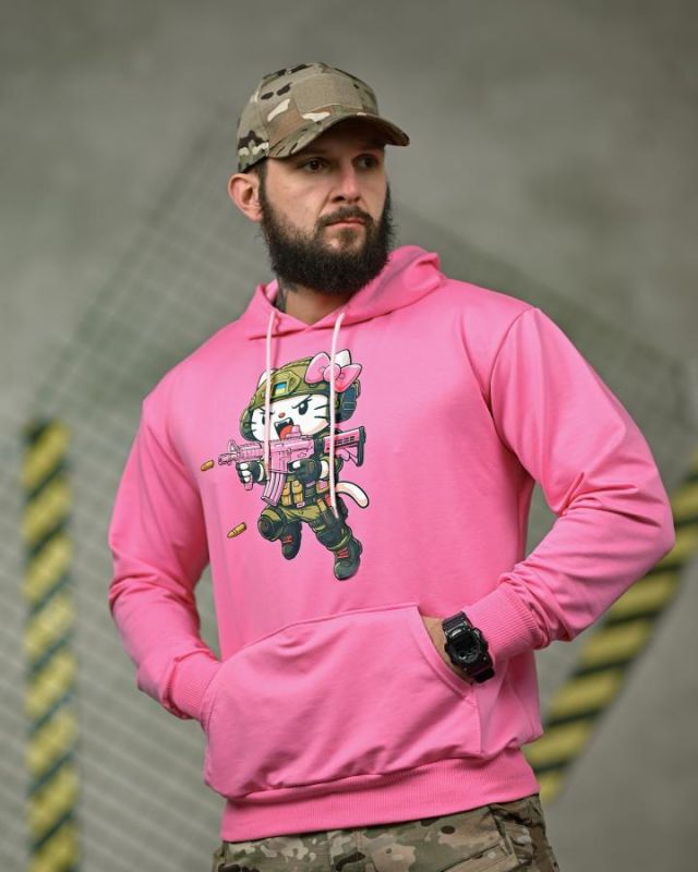 Мілітарі худі FAXIS Kitty pink ТР6968