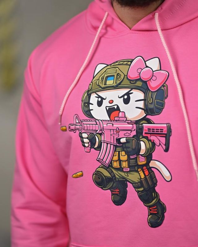 Мілітарі худі FAXIS Kitty pink ТР6968