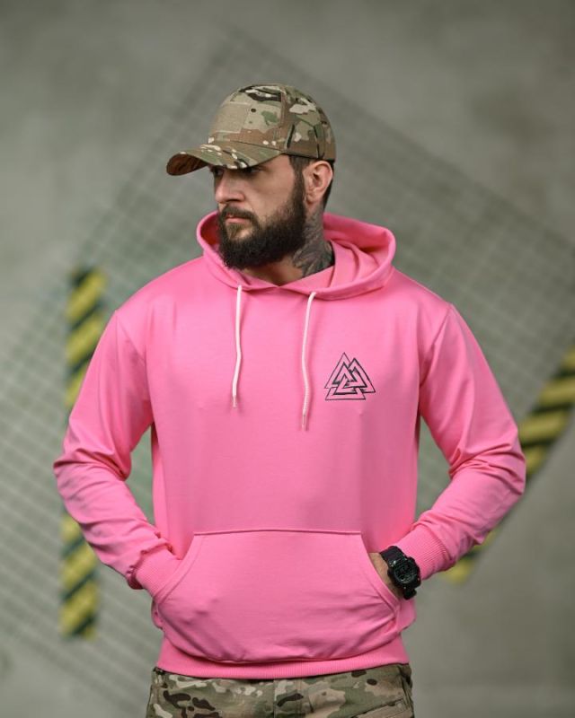 Мілітарі худі FAXIS Voron pink ТР6969