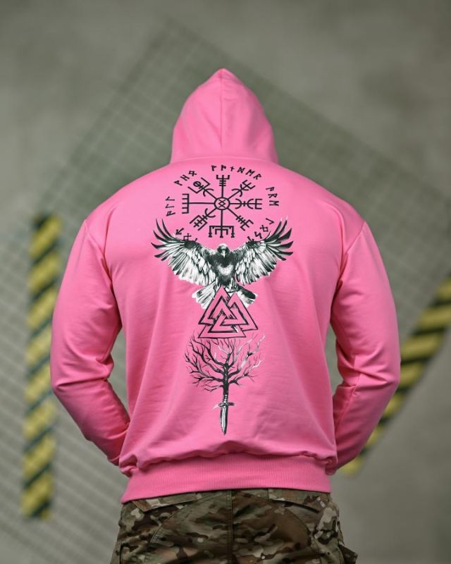Мілітарі худі FAXIS Voron pink ТР6969