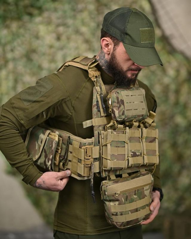 Плитоноска 7.62 з рюкзаком Multicam ТР6021