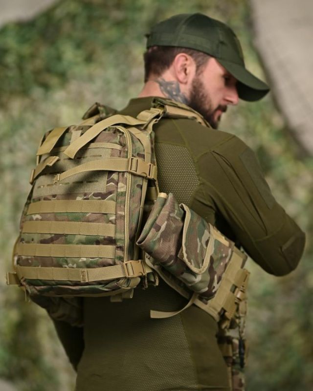 Плитоноска 7.62 з рюкзаком Multicam ТР6021