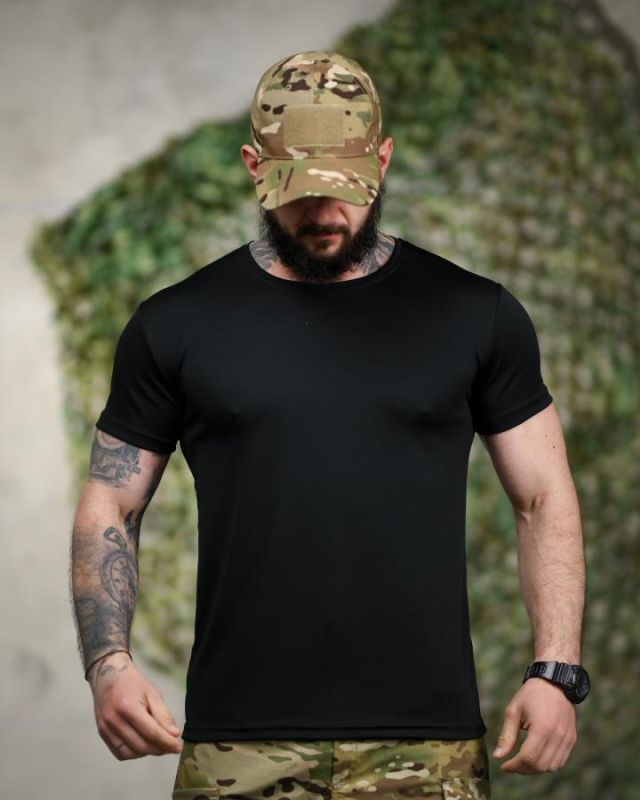 Тактична футболка SELION Just don’t black ТР6217