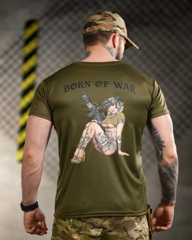 Тактична футболка BORN OF WAR woman oliva ВТ4712
