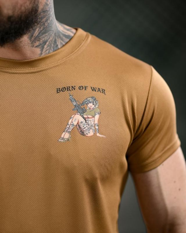 Тактична футболка BORN OF WAR woman cayot ВТ4712