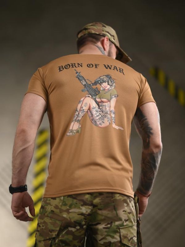 Тактична футболка BORN OF WAR woman cayot ВТ4712