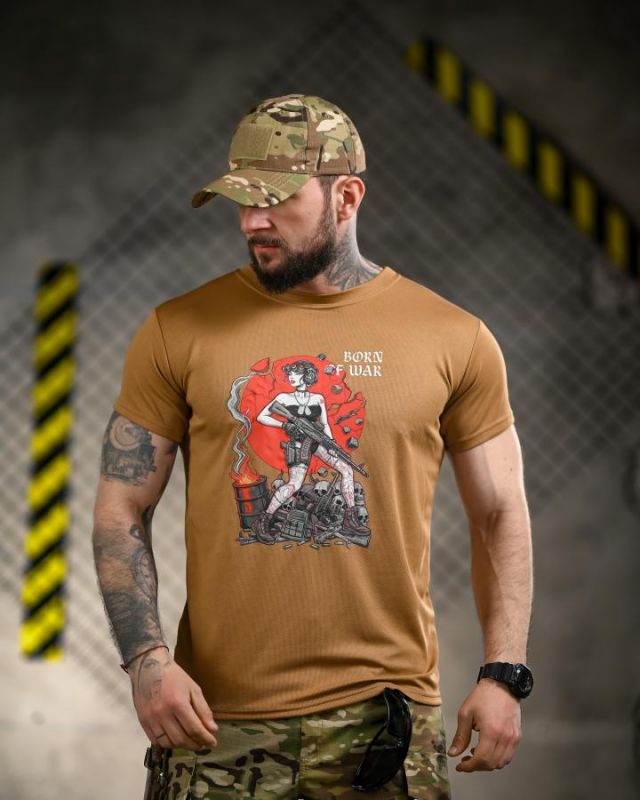 Тактична футболка Born of war coyot ВТ4723