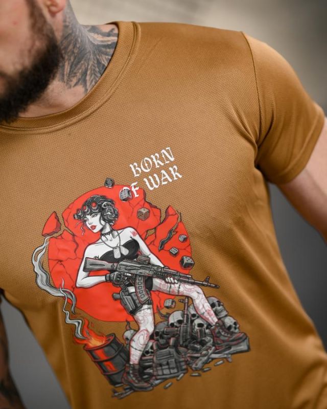 Тактична футболка Born of war coyot ВТ4723