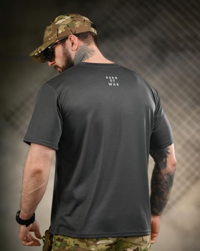 Тактична футболка Born of war grey ВТ4731