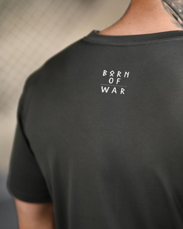 Тактична футболка Born of war grey ВТ4731