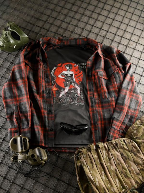 Тактична футболка Born of war grey ВТ4731