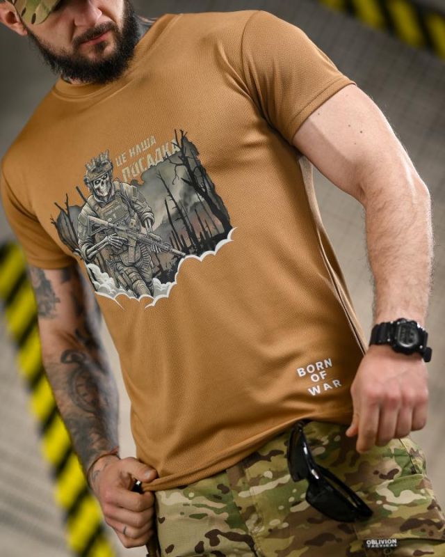 Тактична футболка BORN OF WAR Посадка coyot ВТ4728