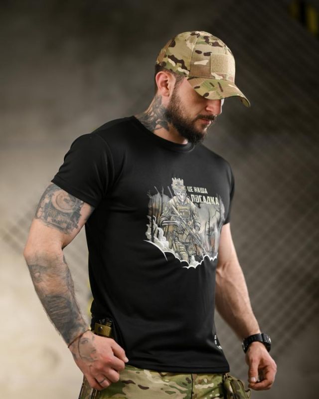 Тактична футболка BORN OF WAR Посадка black ВТ4718