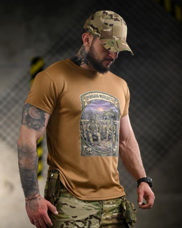 Тактична футболка BORN OF WAR Молодість coyot ВТ4717