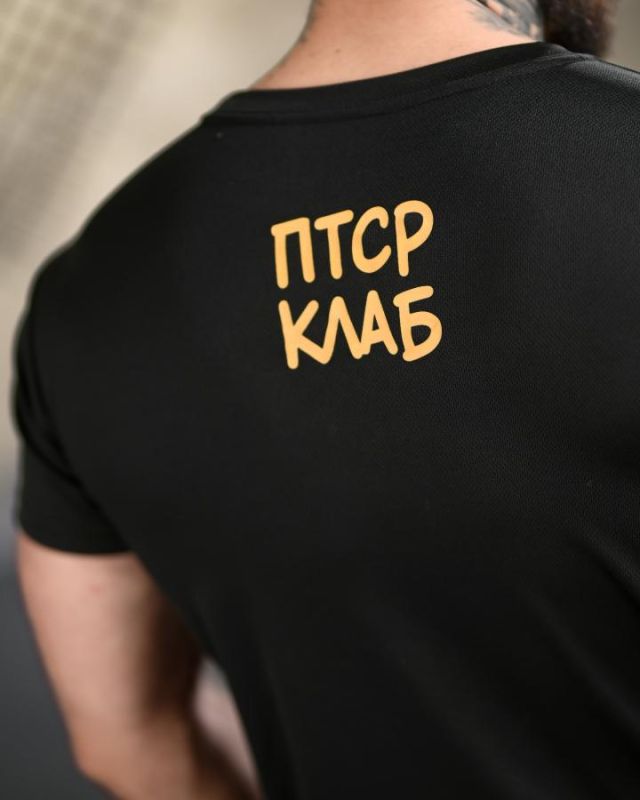 Тактична футболка BORN OF WAR ПТСР клаб black ВТ4726