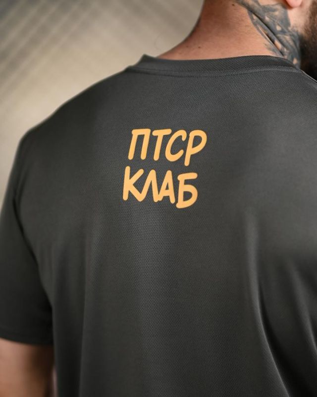 Тактична футболка BORN OF WAR ПТСР клаб grey ВТ4732