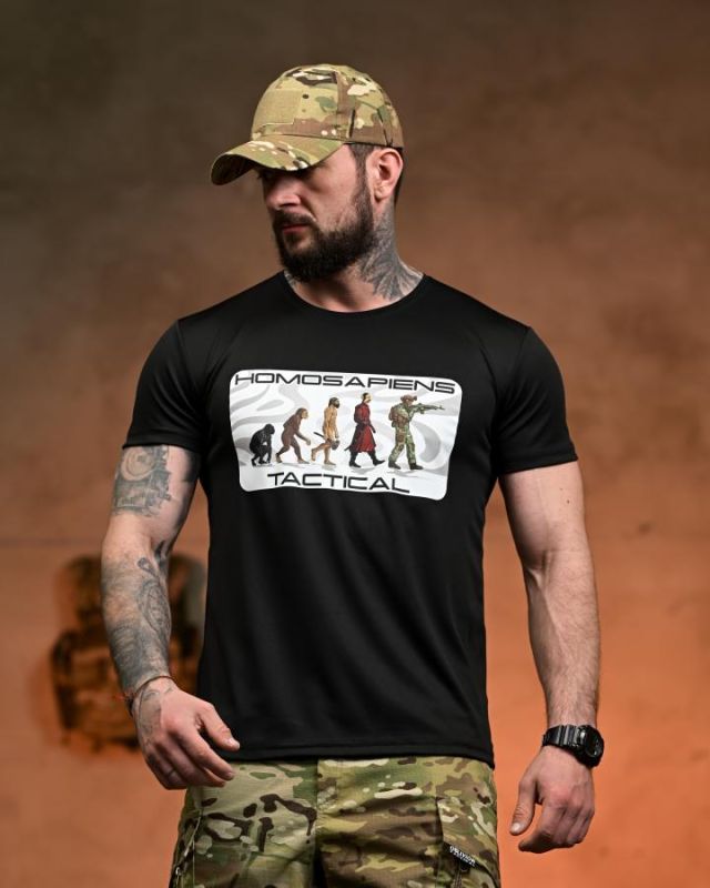 Тактична футболка SELION Tactical black РН2536