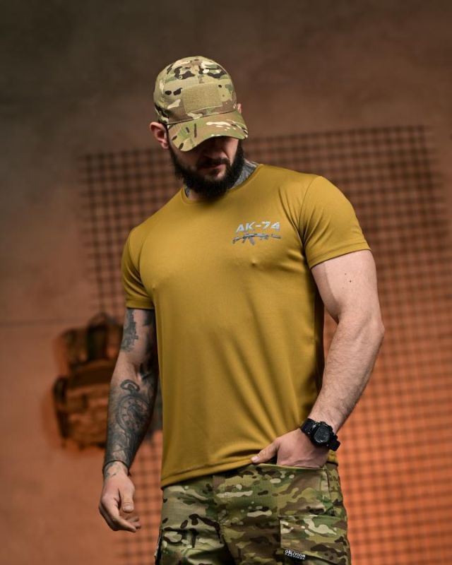 Тактична футболка SELION АК-74 кайот РН2542